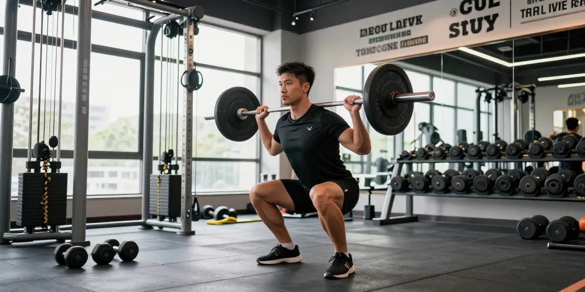 Selliza Shop Fitness-Training mit Gewichten und motivierender Ambiente