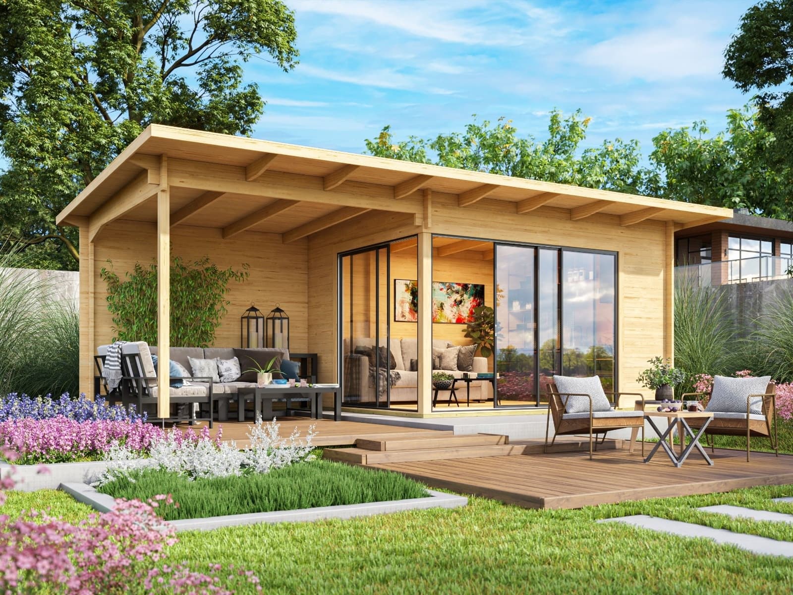 Glückseligkeit im Hinterhof: Mit Gartenhäusern aus Holz einen ruhigen Rückzugsort schaffen