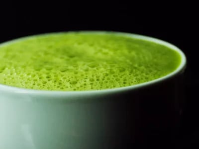 Matcha Grünteepulver die neue gesunde Kaffeealternative