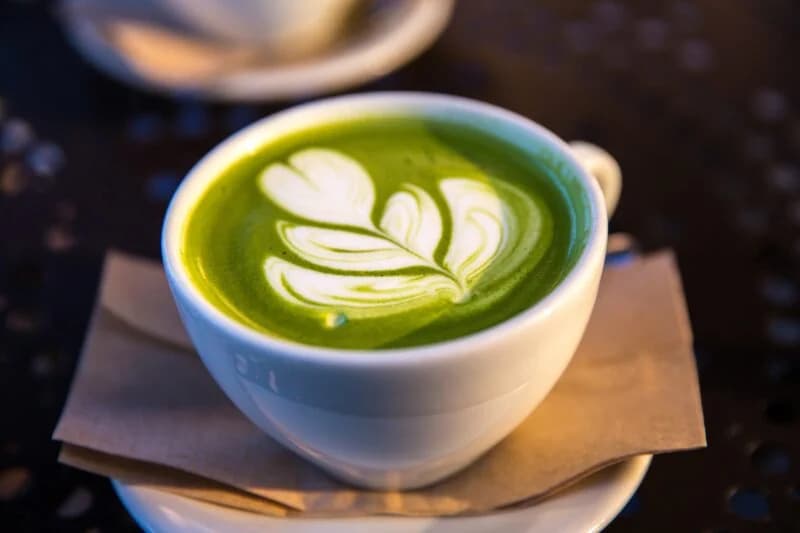 Matcha Grünteepulver die neue gesunde Kaffeealternative
