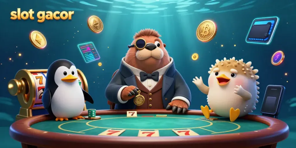 Spin for jackpots with vibrant slot gacor elements in a lively underwater scene.