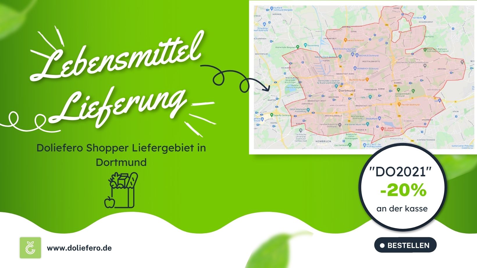 Trinkgeld für die Lebensmittellieferung