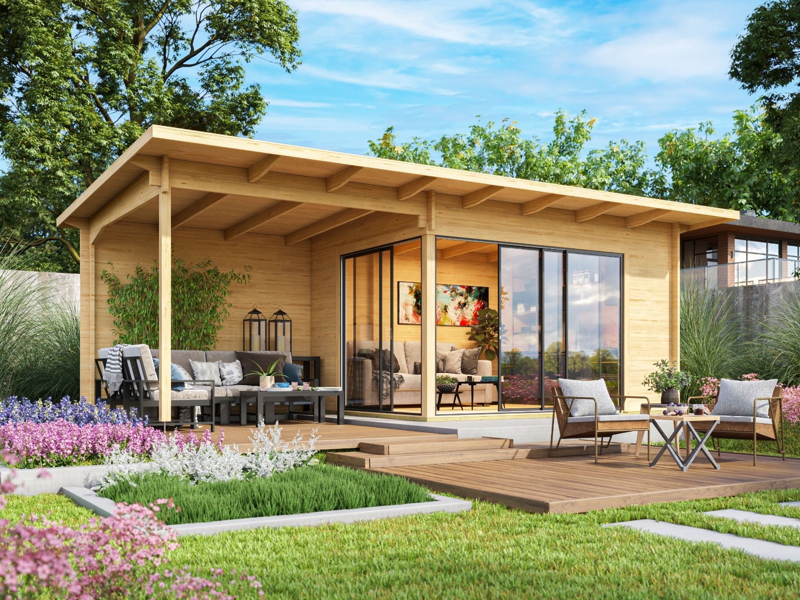 Glückseligkeit im Hinterhof: Mit Gartenhäusern aus Holz einen ruhigen Rückzugsort schaffen