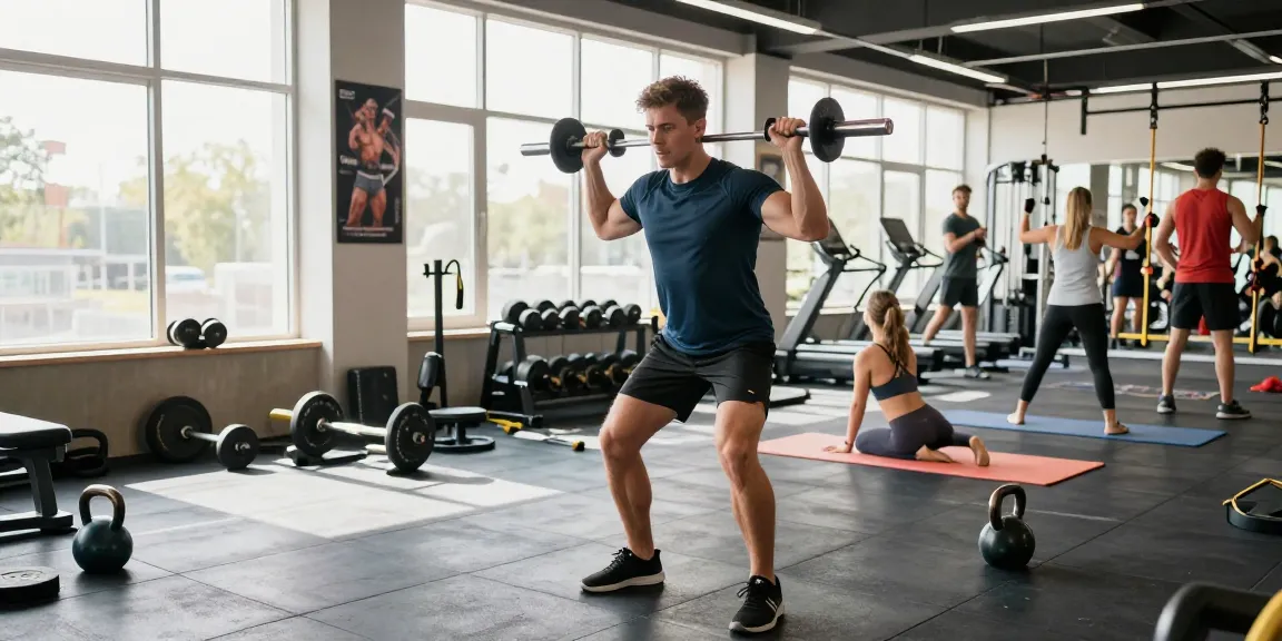 Steroid Shop Deutschland: Athlet im Fitnessstudio hebt Gewichte, inspiriert von Training und Gemeinschaft.