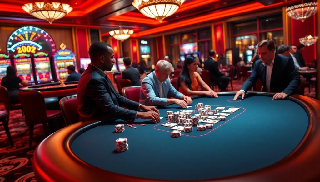 Enjoying a thrilling poker game at NV Casino, showcasing exciting gameplay and luxury.