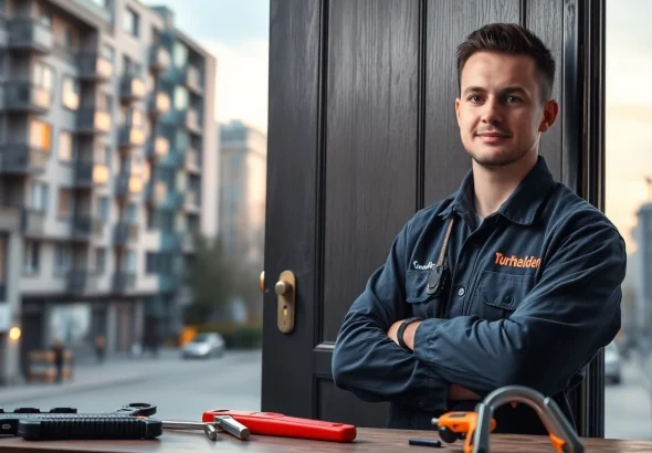 Schlüsseldienst Mannheim – Professioneller Schlüsseldienst, der bei Türproblemen hilft und Fachwissen sowie moderne Werkzeuge zeigt.